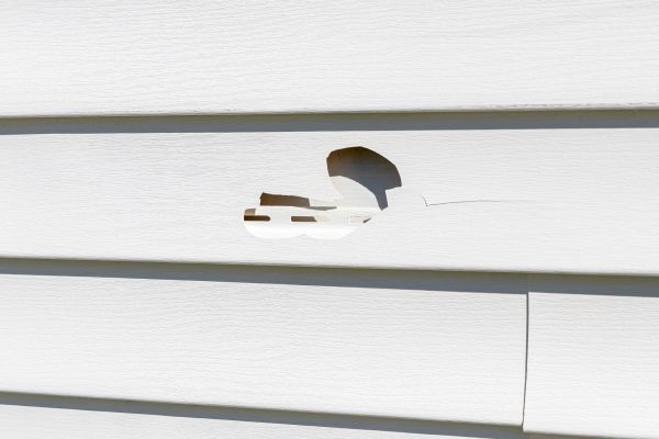 White Vinyl Siding Repair in Chico